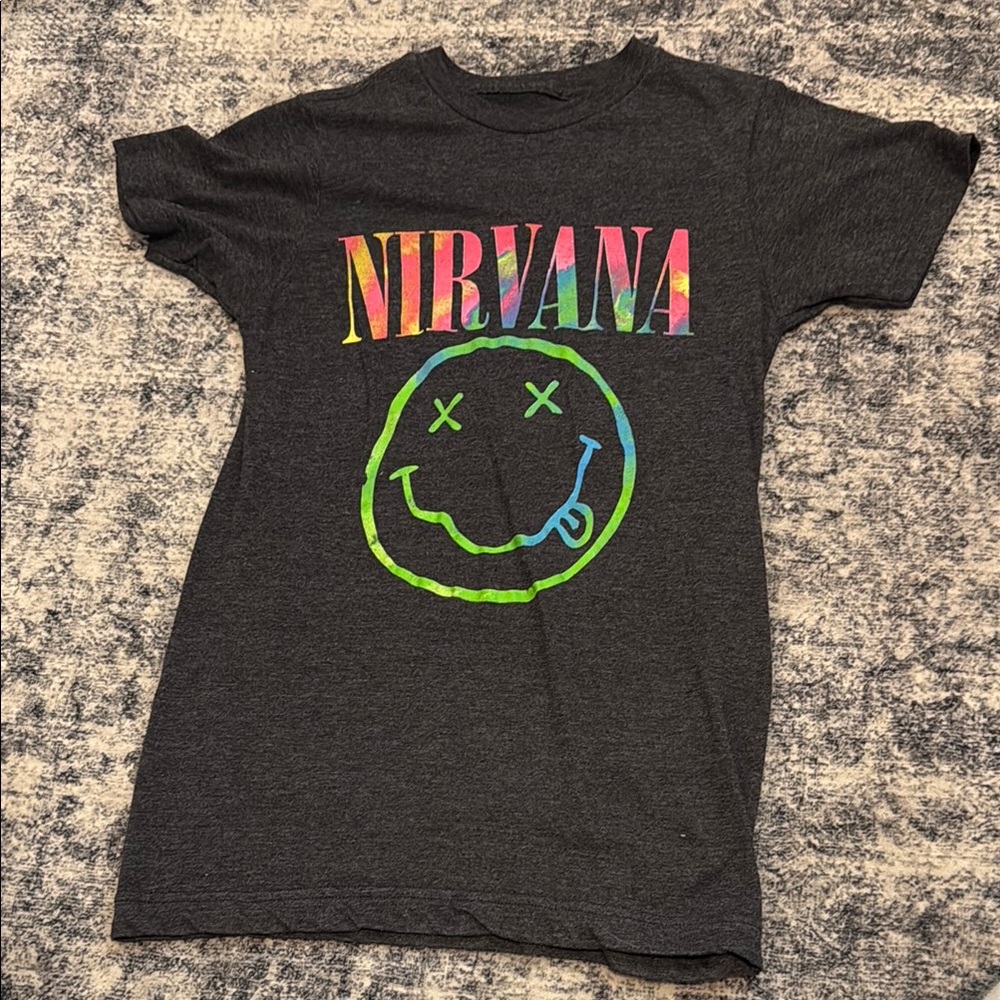 Nirvana Kids Charcoal Graphic Tee